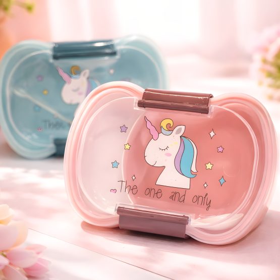 Lunchera infantil unicornio 2 reparticiones