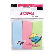 Post it 3 tiras 7.6×7.6 cm
