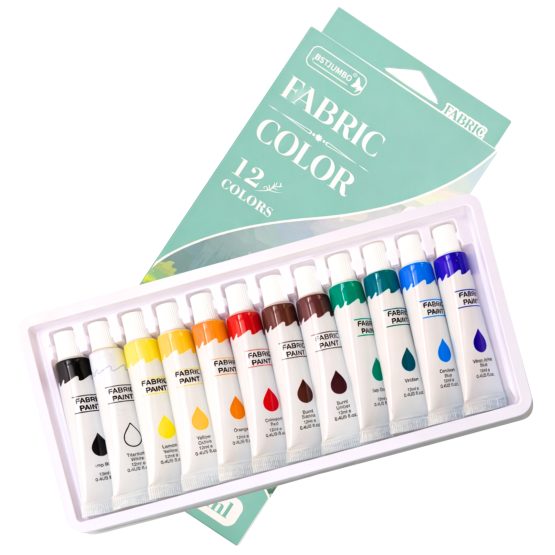 Pintura acrilica para tela 12 colores 12ml
