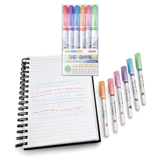 Marcadores con formas 6 colores