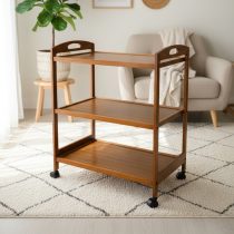 Organizador con ruedas de madera