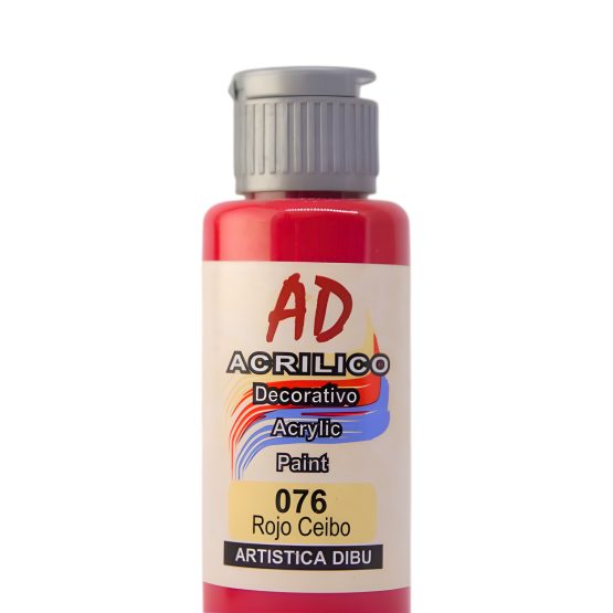 Acrilico ad rojo ceibo 076