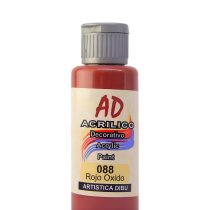 Acrilico ad rojo oxido 088