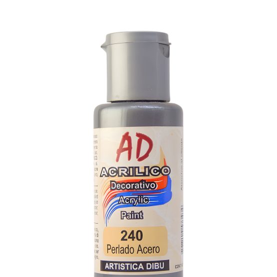Acrilico ad perlado acero 240