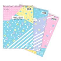 Block dl a4 multicolor con espiral