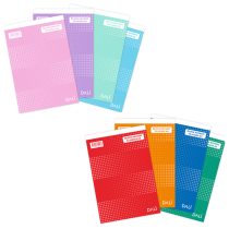 Block dl a5 rayado colores fuertes y pasteles