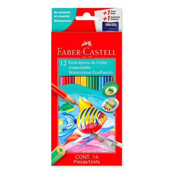 Lapices color faber acuarelable x 12