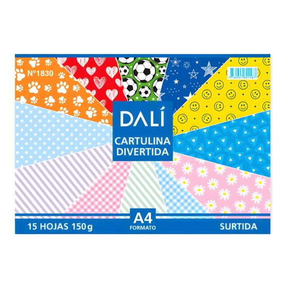 Block dl a4 cartulina divertida x15 hojas