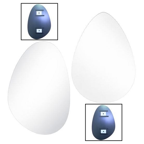 Espejo irregular decorativo 40×60 cm