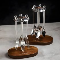 Soporte con cucharas/tenedores 15cm