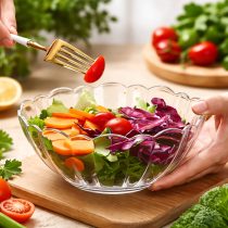 Bowl de vidrio con ondas 1850ml