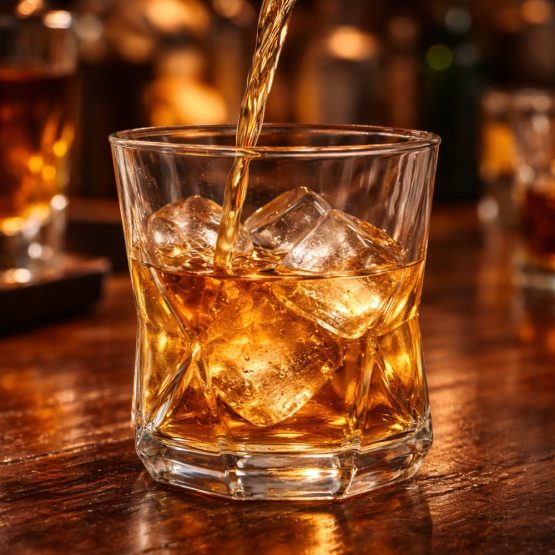 Vaso de whisky diseño irregular 390ml