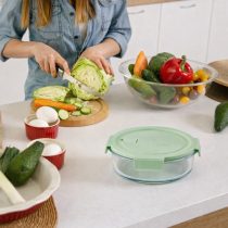 Tupper de vidrio c/ tapa circular 630ml