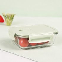 Tupper de vidrio c/tapa rectangular 630ml