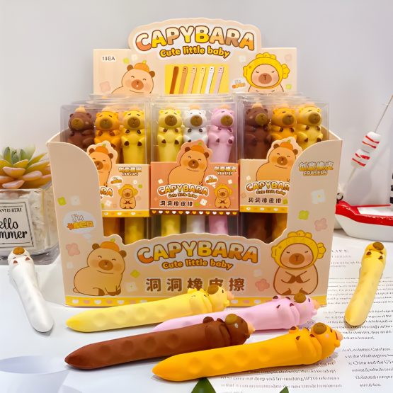 Goma de borrar en set capibara