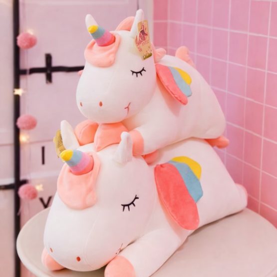 Peluche unicornio rosa 40cm