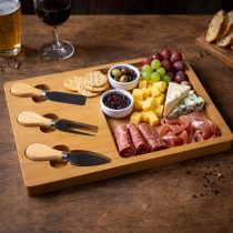 Tabla de madera con tres utensillos 23.5×33.5cm