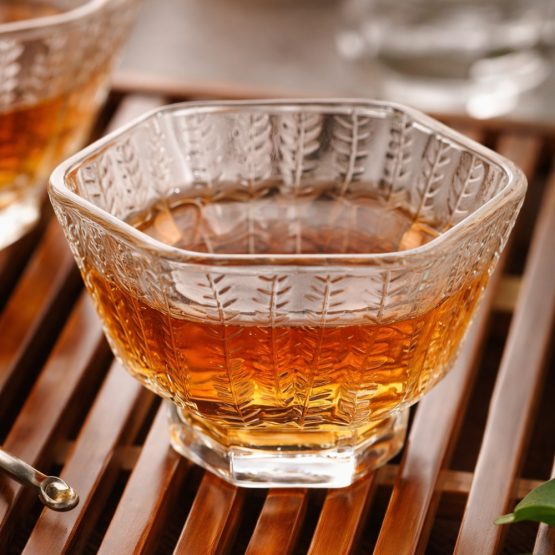 Compotera de vidrio labrada chica 64ml