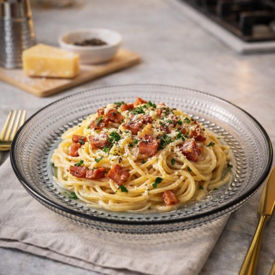 Fuente de vidrio labrado 24.6cm