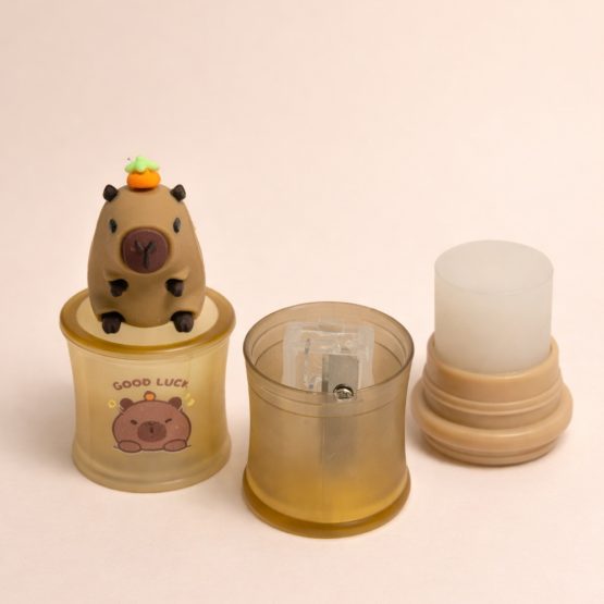 Set de goma y sacapuntas capibara