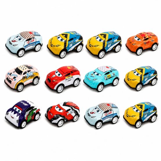 Autos de metal x12 en caja