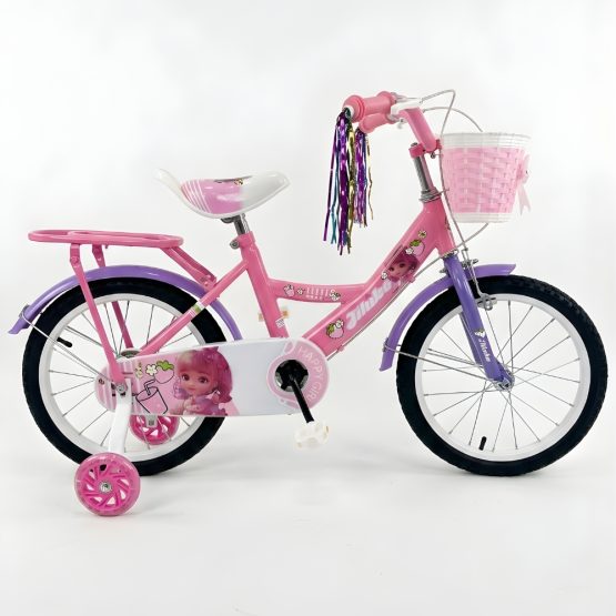 Bicicleta niña con canasto y parrilla R16