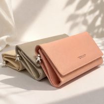 Billetera lisa varios colores con correa