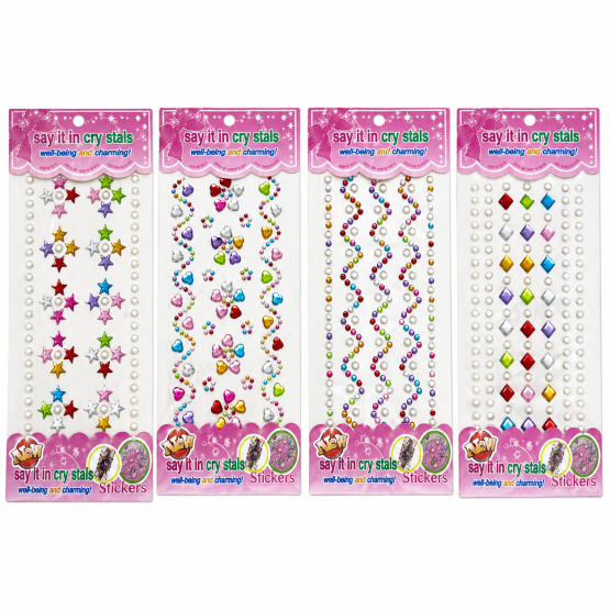 Brillos adhesivos de colores