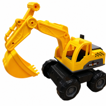 Tractor con pala excavadora