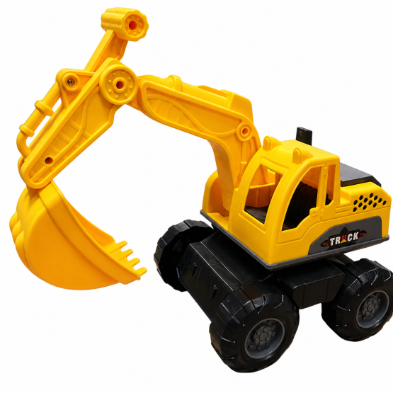 Tractor con pala excavadora