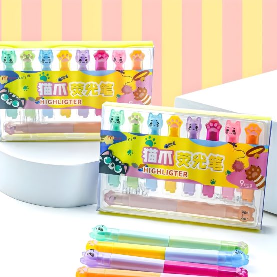 Resaltadores gatito x9