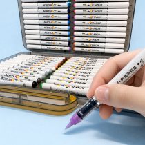 Marcadores acrílicos x48 en estuche