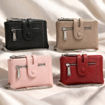 Billetera varias divisiones c/botón