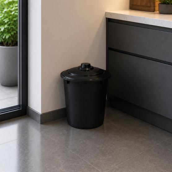Papelera redonda c/ tapa 5.5L