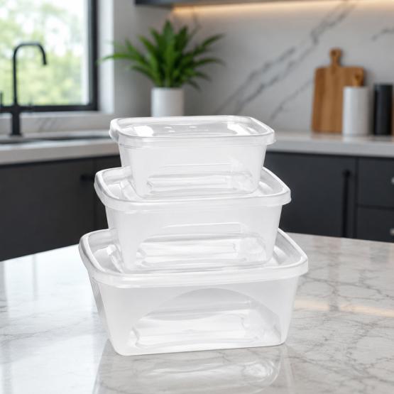Set tupper x3 rectangulares