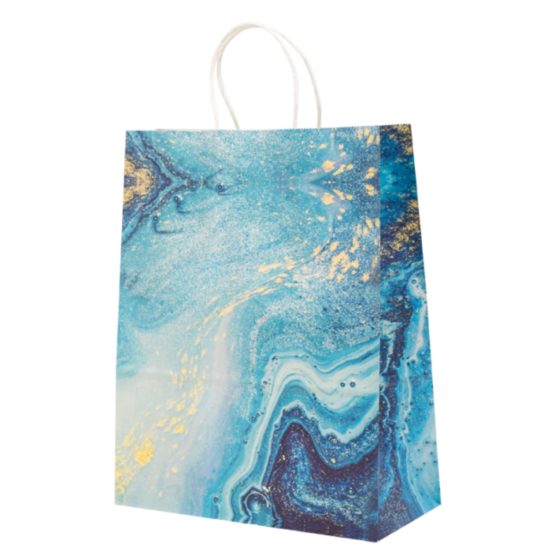 Bolsa regalo pastel/mármol