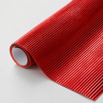 Cartón corrugado metalizado rojo 50×70 cm