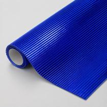 Cartón corrugado metalizado azul 50×70 cm
