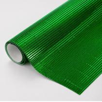 Cartón corrugado metalizado verde 50×70 cm