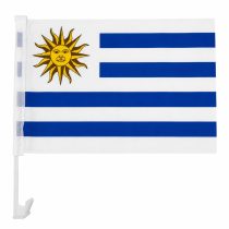 Bandera Uruguay 30x45cm con soporte auto