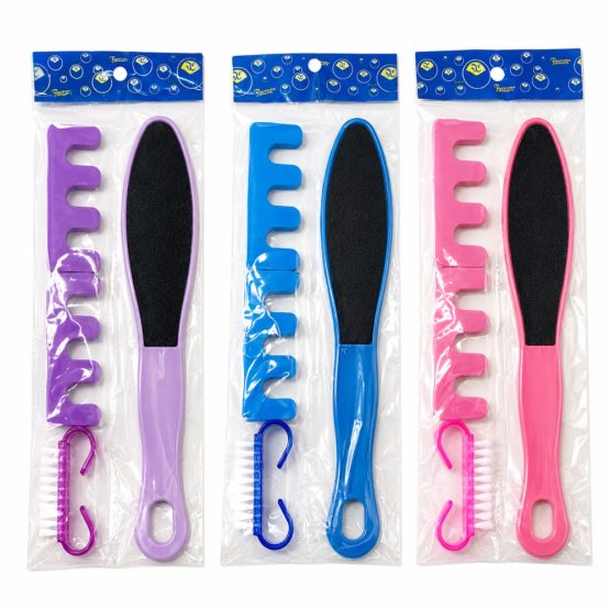 Set pedicura x4 piezas en bolsa