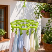 Colgante para ropa de flor 20 palillos