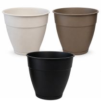 Maceta de plástico redonda con plato 7.3L