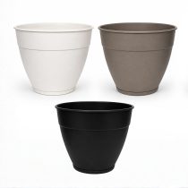 Maceta plástica redonda con plato 29.6L