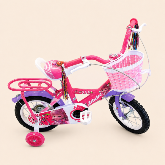 Bicicleta niña con canasto y parrilla R12