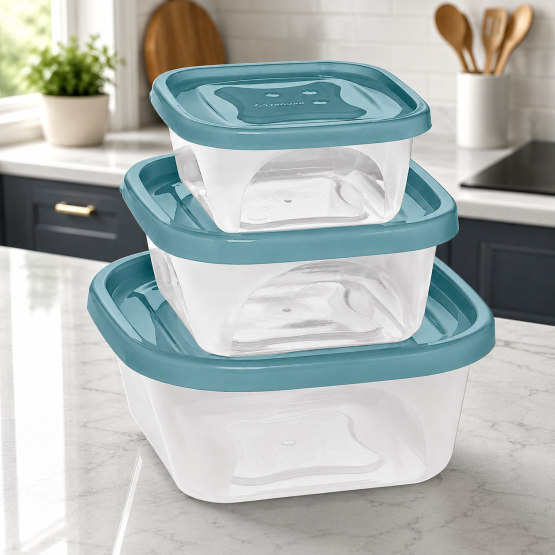 Set tupper x3 cuadrados