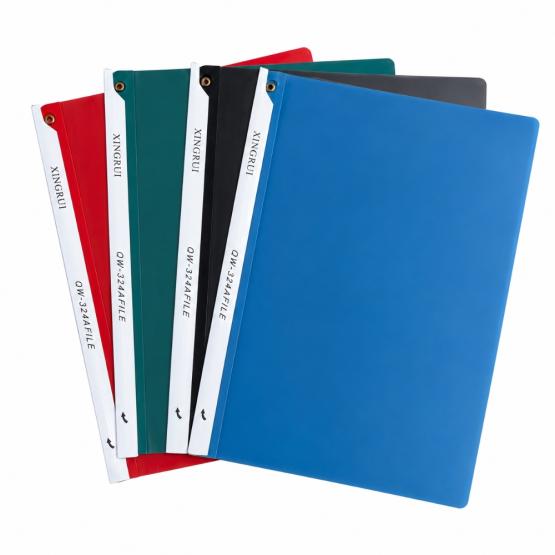 Carpeta con bisagra larga