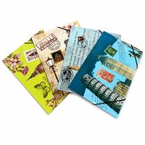 Carpeta laminada vintage c/ elástico