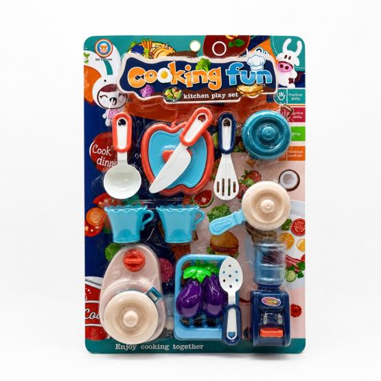 Set cocina x17 piezas en blister