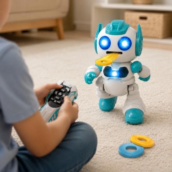 Robot con control remoto en caja
